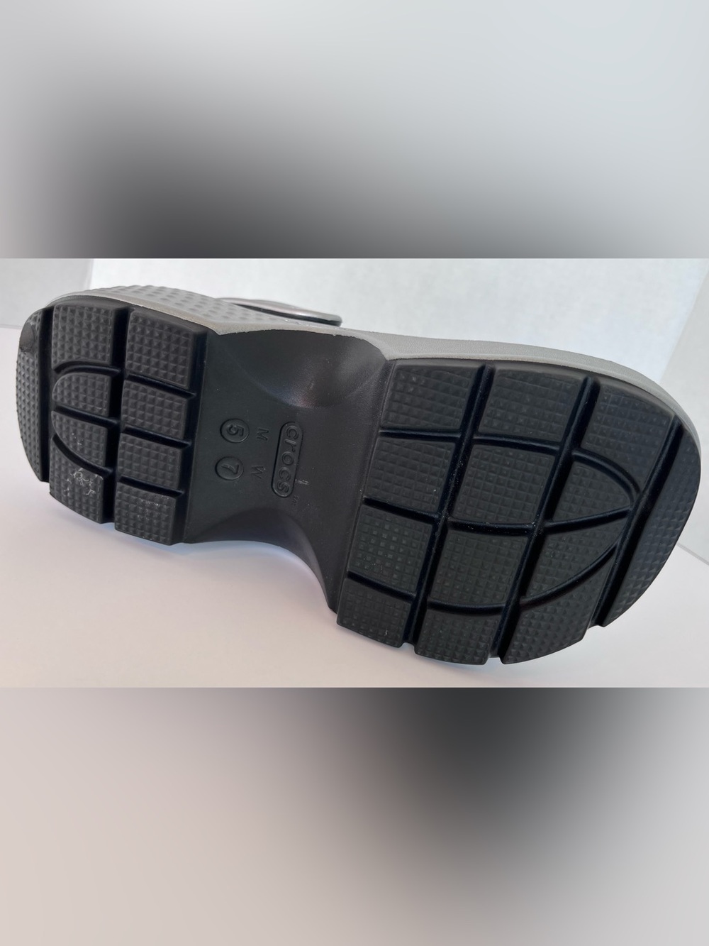 Women Crocs Stomp Metallic Clogs in Silver - Picture 7 of 14